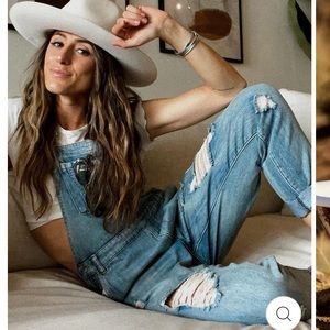 12th Tribe Runaway Girl distressed overalls